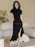 cheongsam-robe-boucle-fendu-long