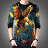 pull-chinois-homme-vert-dragon