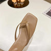 Chaussons Chinois Sandales Élégantes Talon Mi-Haut