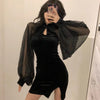 robe-cheongsam-velours-fendue