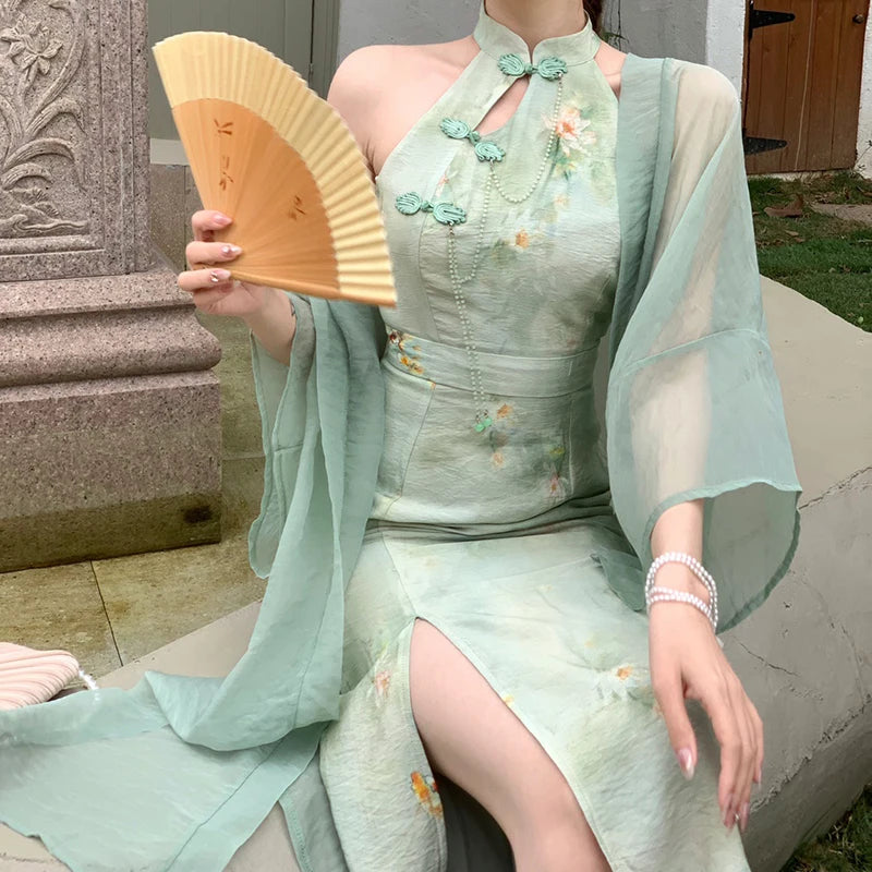 robe-chinoise-fleur-traditionnelle-oriental