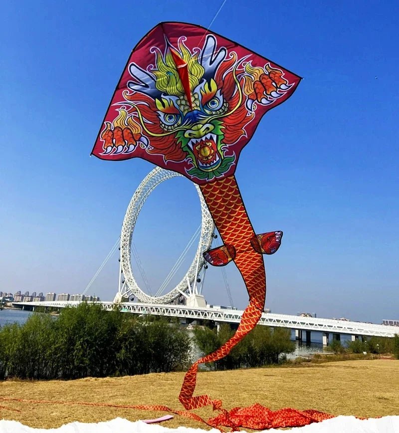 cerfs-volants-chinois-dragon-manche