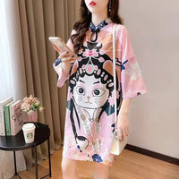 robe-cheongsam-imprim-e-manches-longues