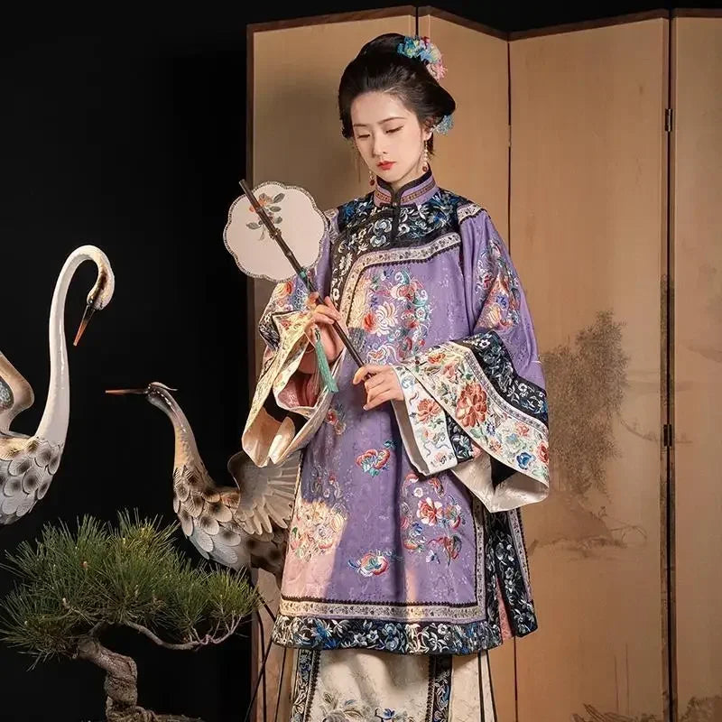 cheongsam-robe-fleur-dynastie-qing