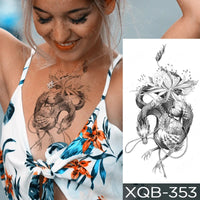 tatouage-dragon-chinois-katana-noir