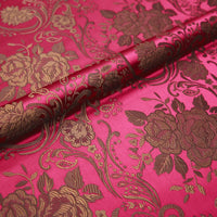 tissu-chinois-brocart-jacquard-fleurs