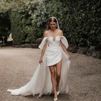 robe-mariee-asymetrique-courte
