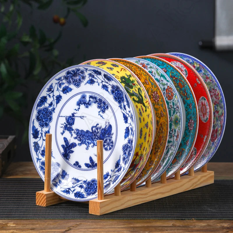 assiettes-chinoises-motif-fleuri