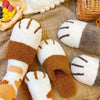 chaussons-chinois-peluche-chat-patte