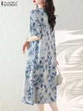 cheongsam-robe-fleurs-mi-longue