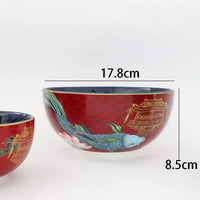 assiettes-chinoises-dragon-phoenix