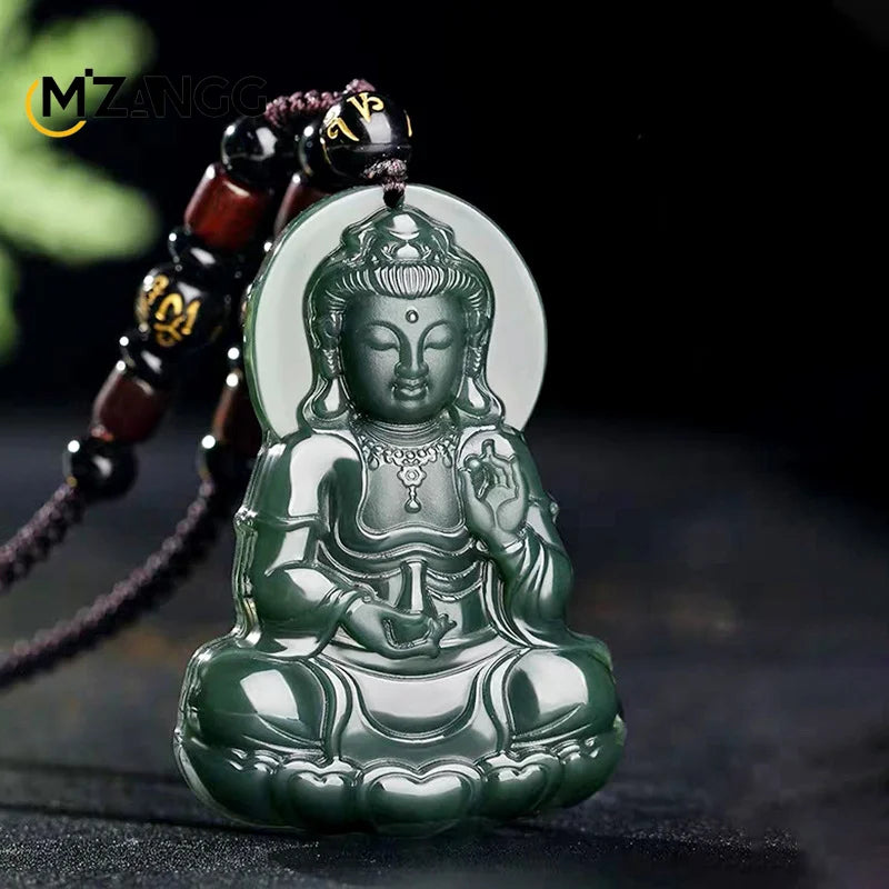 colliers-chinois-guanyin-jade-hetian-vert