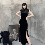 cheongsam-robe-longue-dragon