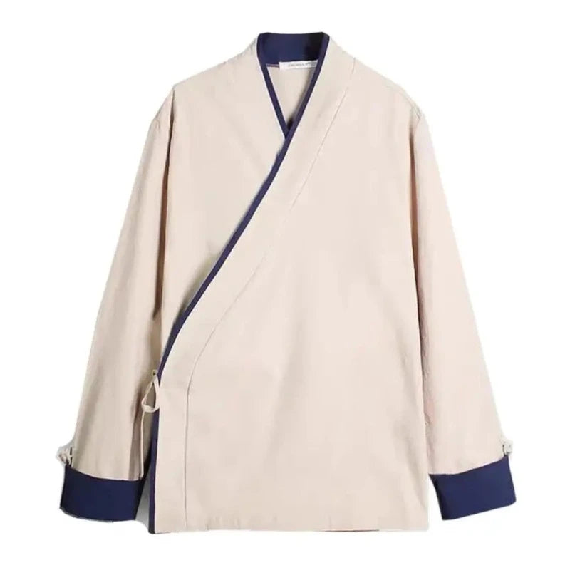 chemises-chinoises-hommes-lacets-gilet-fin