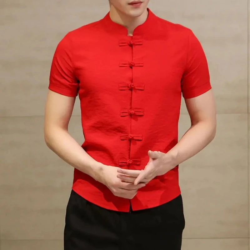 chemises-chinoises-hommes-courtes-slim