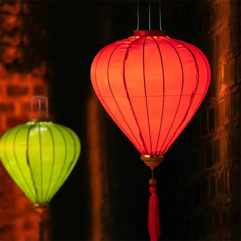lampion-chinois-soie-motif-floral