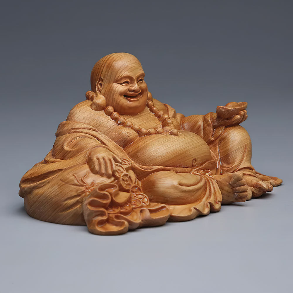 statue-bouddha-chinois-bois
