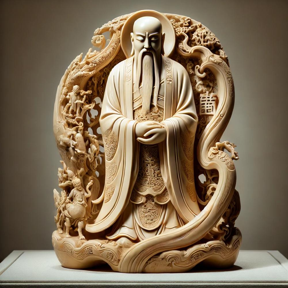 Statue Chinoise en Os