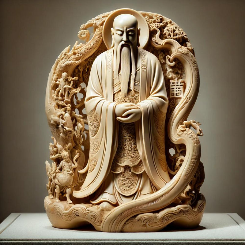 Statue Chinoise en Os