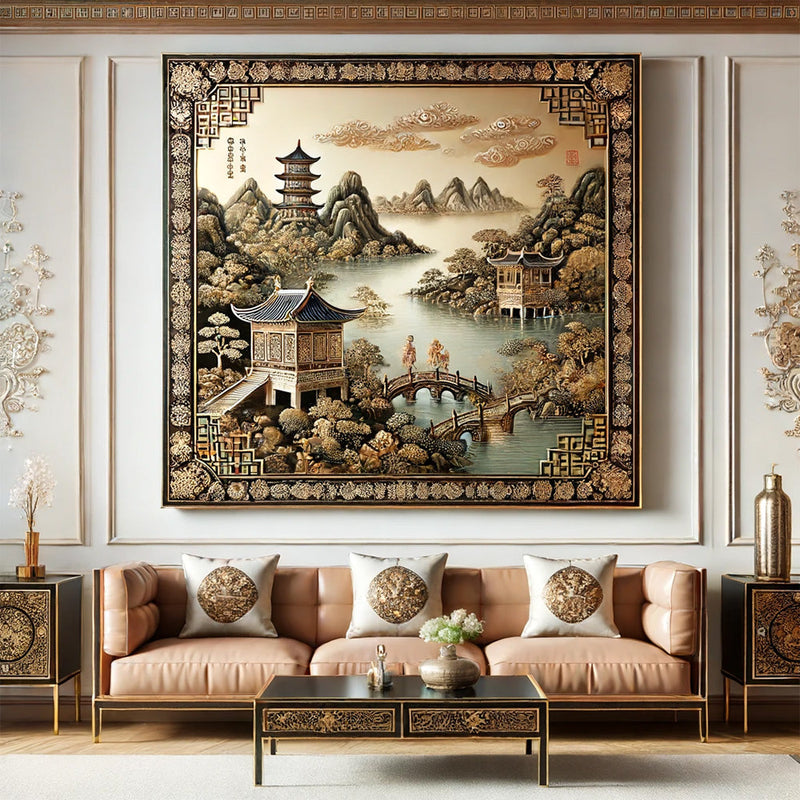 Tableau Chinois Laqué