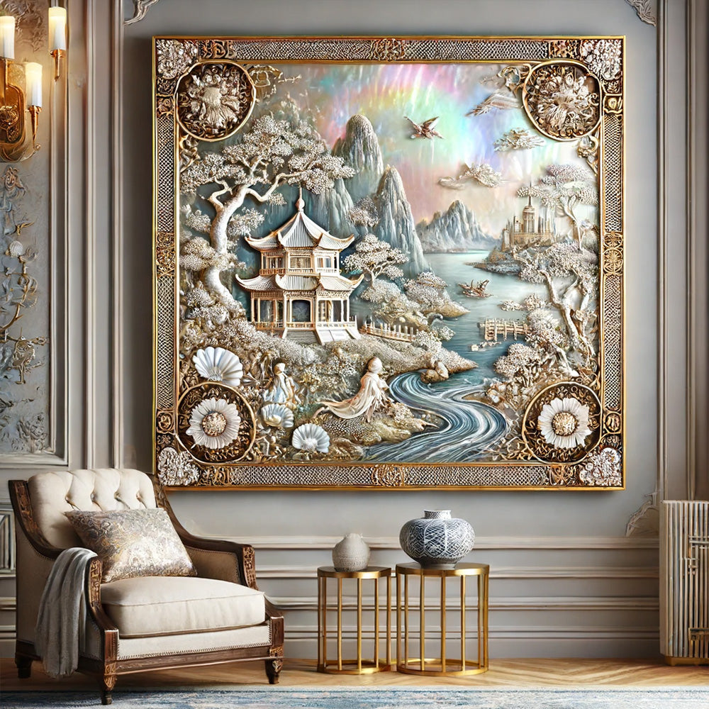 Tableau Chinois Nacre