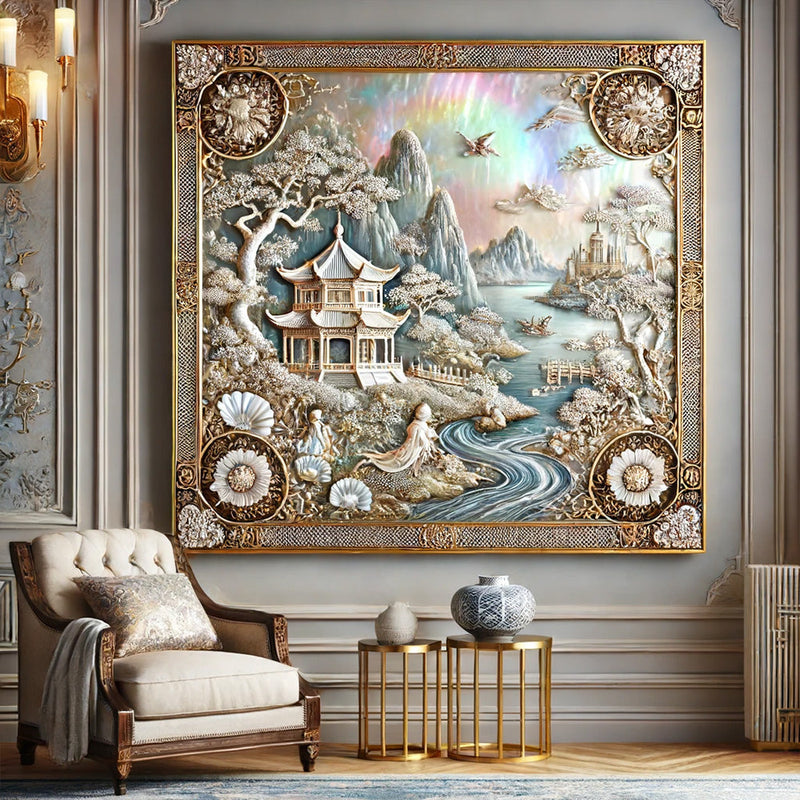 Tableau Chinois Nacre