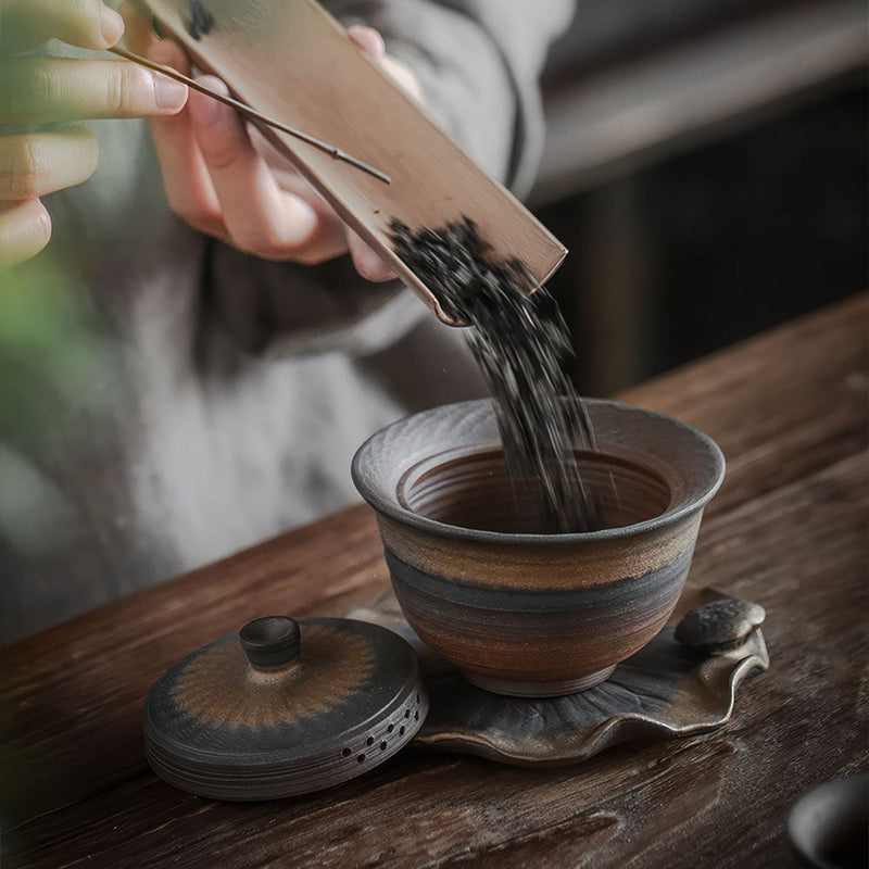 Tasse Chinoise En Céramique Avec Couvercle