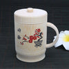 Tasses Chinoises En Bambou Avec Couvercle