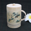 Tasses Chinoises En Bambou Avec Couvercle