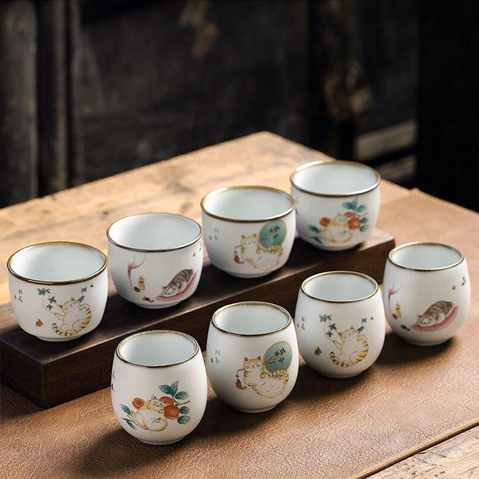 Tasses Chats Chinois