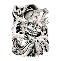 tatouage-visage-de-masque-chinois