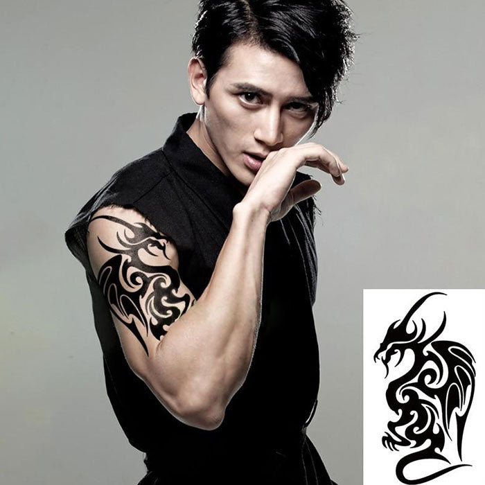 tatouage-dragon-chinois-en-ombres-sombres