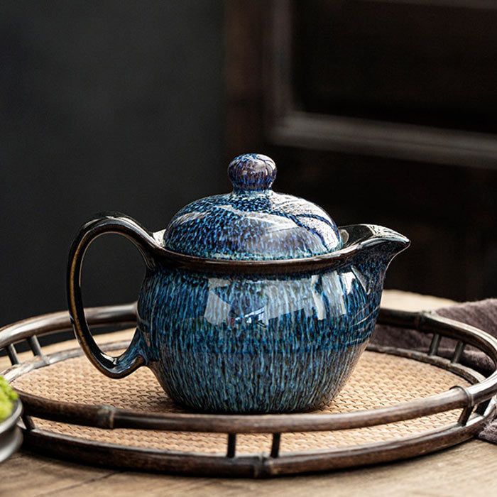 Théière Chinoise En Porcelaine avec Infuseur