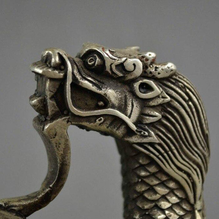 Théière Chinoise En Argent Massif