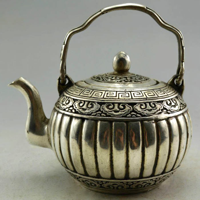 Théière Chinoise Ancienne en Argent