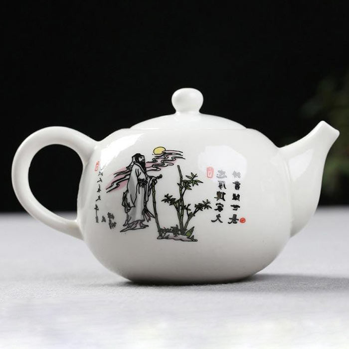 Théière Chinoise En Porcelaine Dessin Chinois