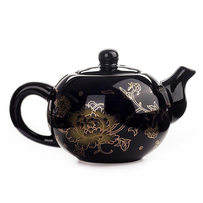 Théière Chinoise En Porcelaine Noire