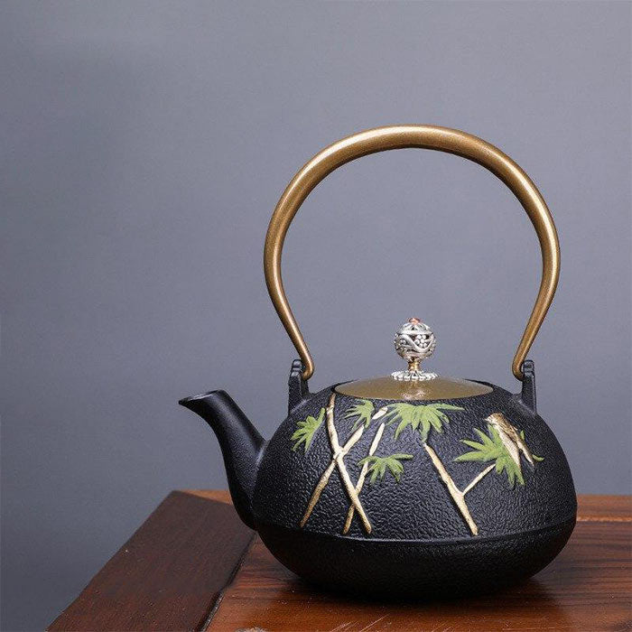 Théière Chinoise En Fonte avec Filtre Intégré