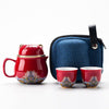 Tasse Chinoise Chat Avec Couvercle
