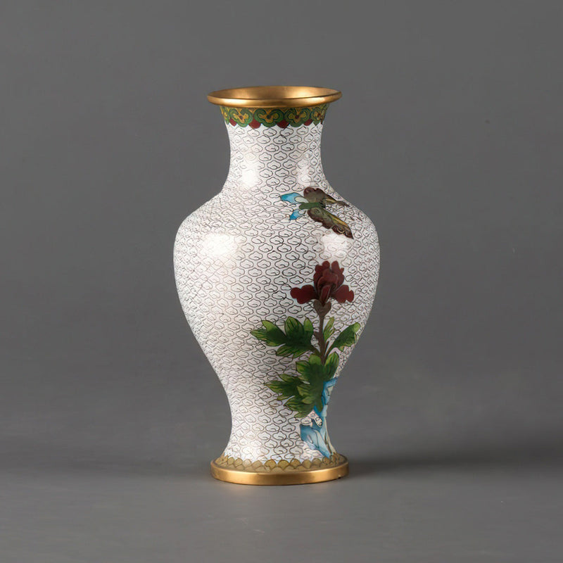 Vase Chinois en Émail Cloisonné