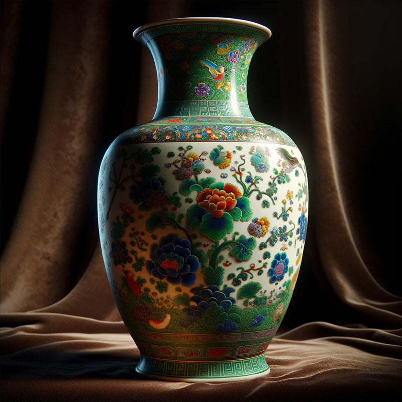 Vase Chinois Famille Verte
