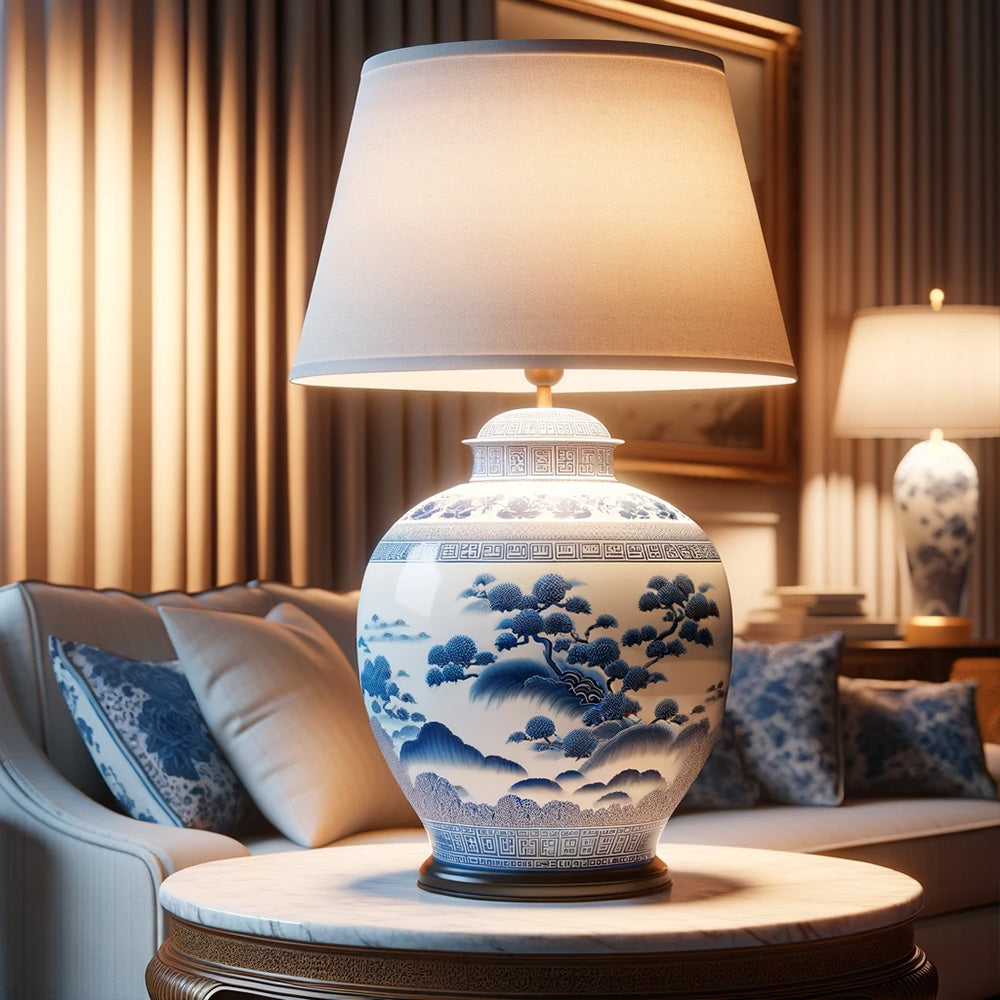 Vase Chinois en Lampe