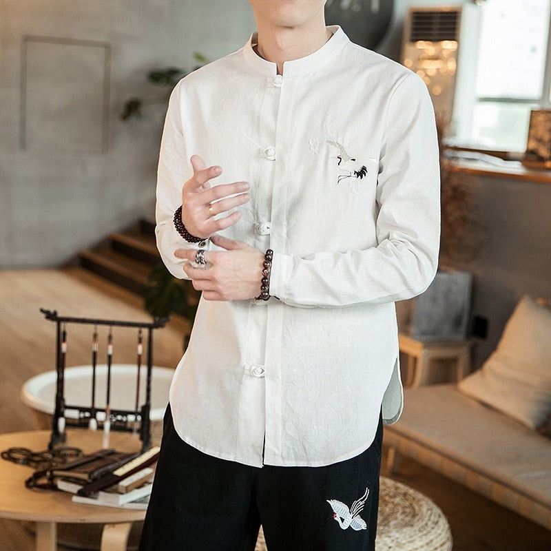 Chemise Chinoise Manches Longues