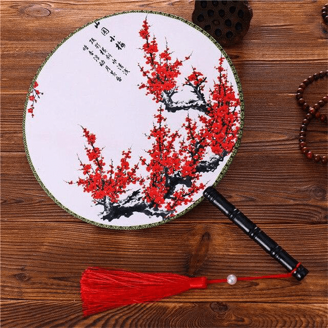 eventail-chinois-rond-cerisier-rouge