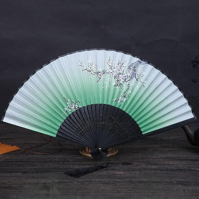 eventail-chinois-vert-menthe