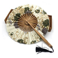 eventail-chinois-rond-a-rivures-ancien