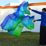 eventails-chinois-de-danse-bleus-et-verts