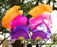 eventails-chinois-de-danse-violets-roses-et-oranges
