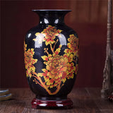 vase-chinois-noir-or