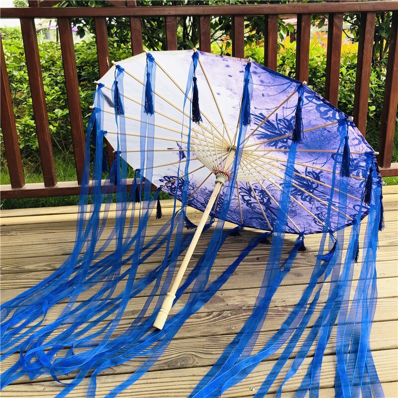 Ombrelle Chinoise Bleue